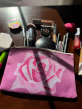 Load image into Gallery viewer, Pink Rose Accessory Pouch 
