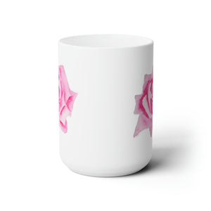 Pink Rose Ceramic Mug 
