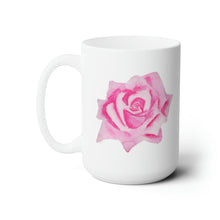 Load image into Gallery viewer, Pink Rose Ceramic Mug 

