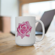 Load image into Gallery viewer, Pink Rose Ceramic Mug 
