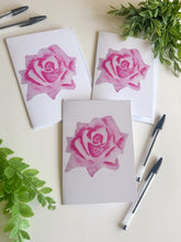 Load image into Gallery viewer, Pink Rose Greeting Cards 
