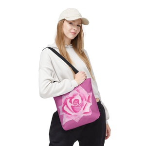Pink Rose Tote Bag 