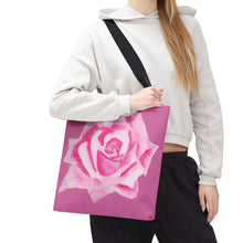 Load image into Gallery viewer, Pink Rose Tote Bag 
