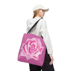 Pink Rose Tote Bag 