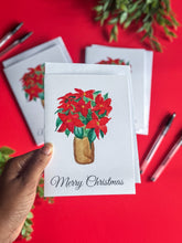 Load image into Gallery viewer, Poinsettia Card 
