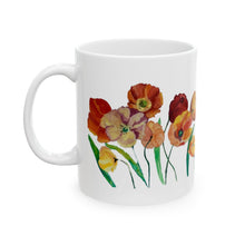 Load image into Gallery viewer, Poppies Ceramic Mug, (11oz, 15oz) 
