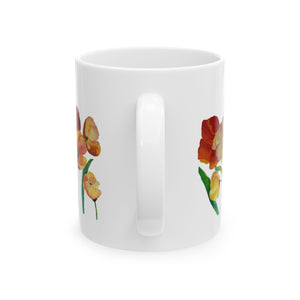 Poppies Ceramic Mug, (11oz, 15oz) 