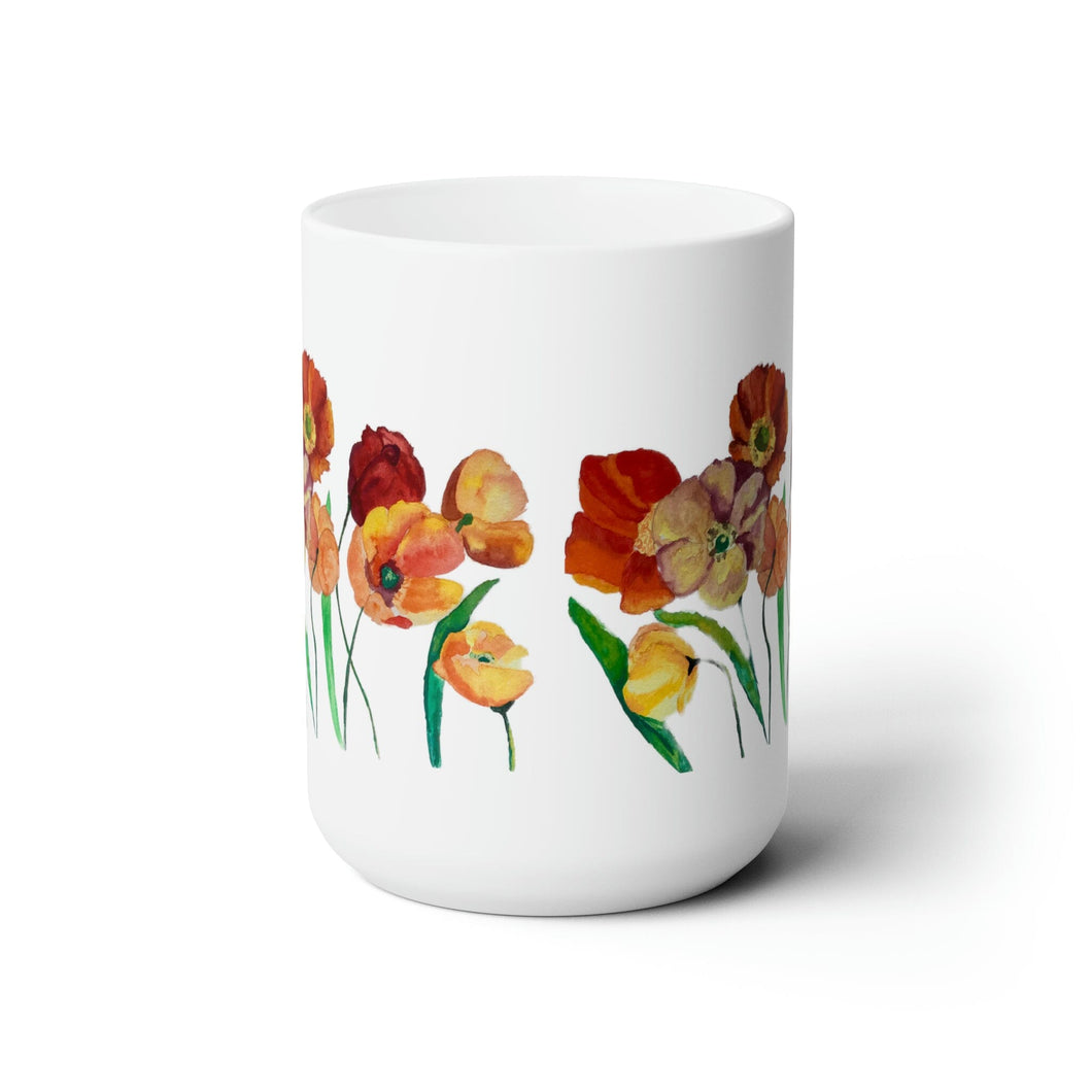 Poppies Ceramic Mug 15oz 15oz 