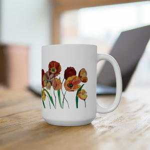 Poppies Ceramic Mug 15oz 