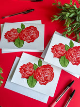 Load image into Gallery viewer, Red Roses Greeting Cards 
