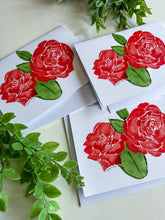 Load image into Gallery viewer, Red Roses Greeting Cards 
