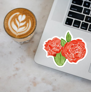 Red Roses Sticker 