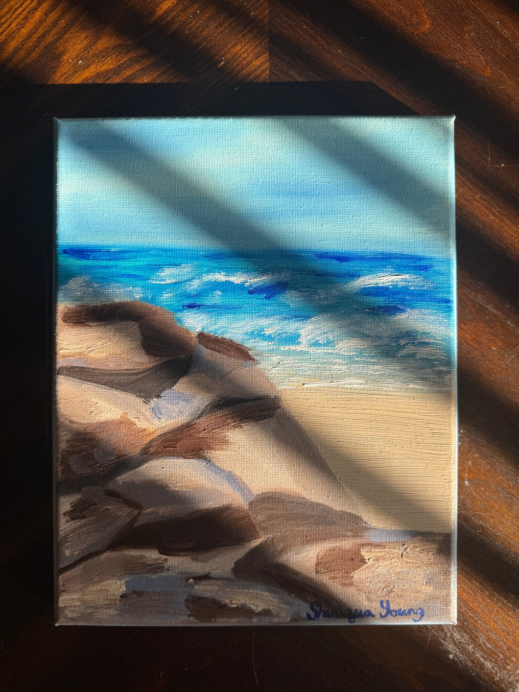 Rocky Beach #2 Oil Painting 