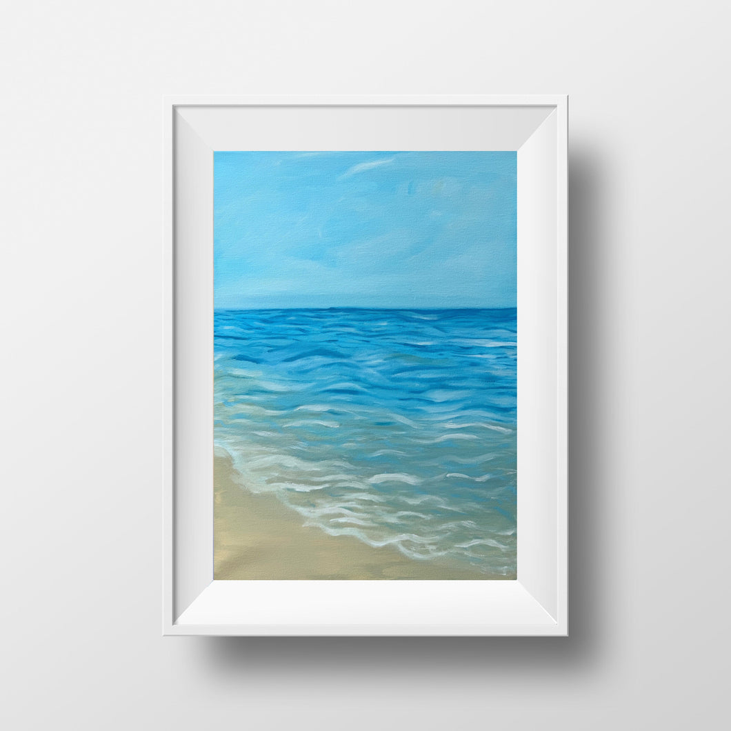 Shores at Lido Beach Art Print 12x16 