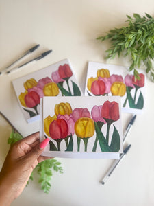 Spring Flowers Greeting Cards 