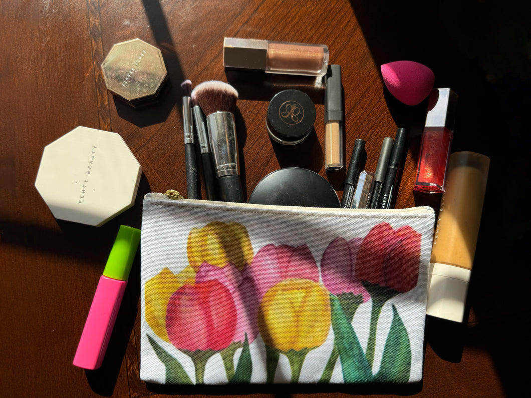 Spring Tulips Accessory Pouch 