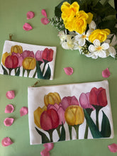 Load image into Gallery viewer, Spring Tulips Accessory Pouch 
