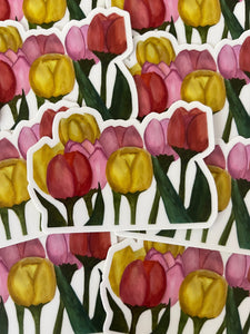 Spring Tulips Sticker 