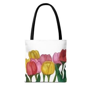 Spring Tulips Tote Bag 