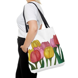 Spring Tulips Tote Bag 