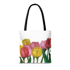 Spring Tulips Tote Bag 