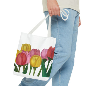 Spring Tulips Tote Bag 