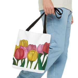 Spring Tulips Tote Bag 