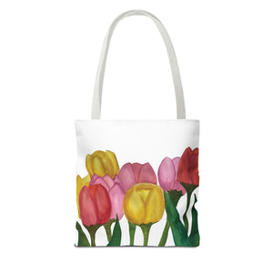 Spring Tulips Tote Bag 