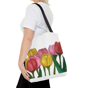 Spring Tulips Tote Bag 