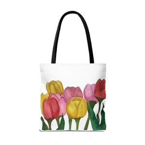 Spring Tulips Tote Bag 