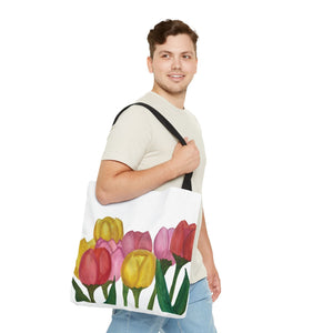 Spring Tulips Tote Bag 