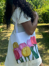 Load image into Gallery viewer, Spring Tulips Tote Bag 
