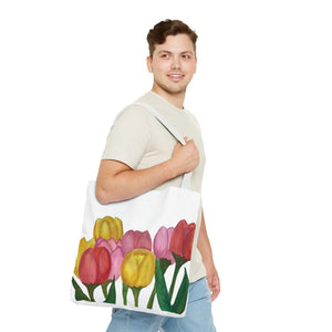 Spring Tulips Tote Bag 