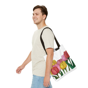 Spring Tulips Tote Bag 