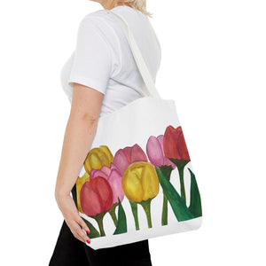 Spring Tulips Tote Bag 