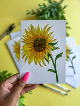Load image into Gallery viewer, Sunflower 2 Greeting Cards 
