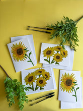 Load image into Gallery viewer, Sunflower 2 Greeting Cards 

