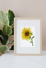 Load image into Gallery viewer, Sunflower Series #2 Watercolor Painting 
