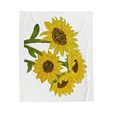 Load image into Gallery viewer, Sunflower Throw Blanket 50&quot; × 60&quot; 
