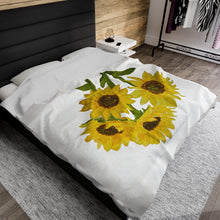 Load image into Gallery viewer, Sunflower Throw Blanket 
