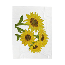 Load image into Gallery viewer, Sunflower Throw Blanket 60&quot; × 80&quot; 
