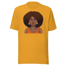 Load image into Gallery viewer, Tangerine Afro Unisex t-shirt Mustard XS 
