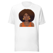 Load image into Gallery viewer, Tangerine Afro Unisex t-shirt White XS 
