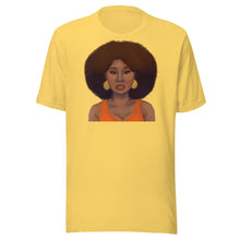 Load image into Gallery viewer, Tangerine Afro Unisex t-shirt Yellow S 
