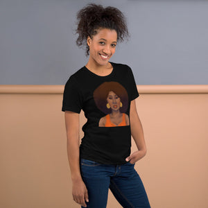 Tangerine Afro Unisex t-shirt 