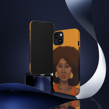 Load image into Gallery viewer, Tangerine- Afro Woman Phone Case for iPhone &amp; Samsung Galaxy 
