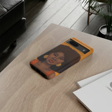 Load image into Gallery viewer, Tangerine- Afro Woman Phone Case for iPhone &amp; Samsung Galaxy 

