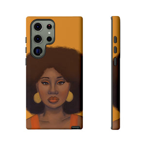 Tangerine- Afro Woman Phone Case for iPhone & Samsung Galaxy Samsung Galaxy S23 Ultra Matte 