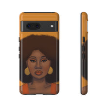 Load image into Gallery viewer, Tangerine- Afro Woman Phone Case for iPhone &amp; Samsung Galaxy Google Pixel 7 Glossy 
