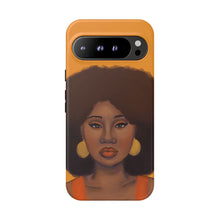 Load image into Gallery viewer, Tangerine Afro Woman Tough Android Phone Case Google Pixel 9 Pro XL Matte 
